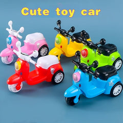 Mini Toy Car Motorcycle Assembly Pull Back Motorcycle