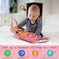 Kids Blanket Book Busy Board Education Toys Felt Practice Learning Board