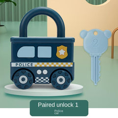 Christmas Preschool Locks And Keys Game Toy For Kids Learning Numbers Car Toy