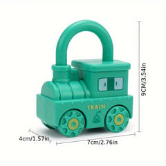 Christmas Preschool Locks And Keys Game Toy For Kids Learning Numbers Car Toy