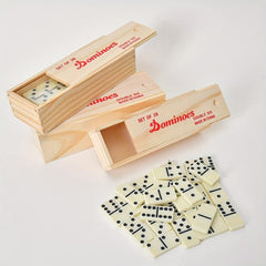 Double Nine Domino Set with Wooden Box