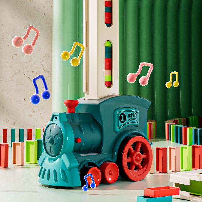 Train Domino Puzzle Toy Educational Game Requires 2 AA Batteries