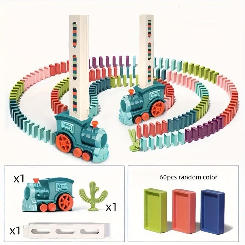 Train Domino Puzzle Toy Educational Game Requires 2 AA Batteries
