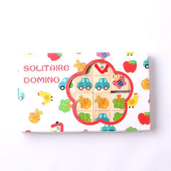 Fruit Domino Puzzle Blocks Logical Thinking Training Jigsaw