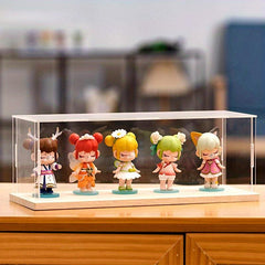 Solid Wood Base Display Box for Collectibles