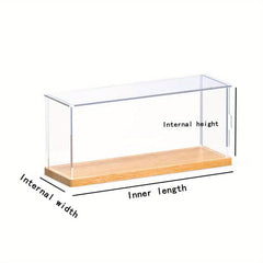 Solid Wood Base Display Box for Collectibles
