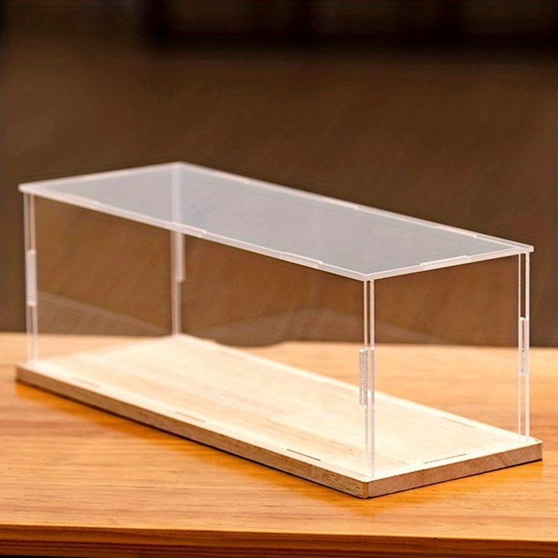 Solid Wood Base Display Box for Collectibles