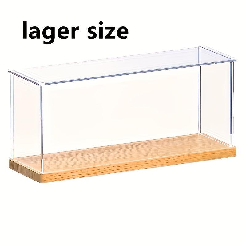 Solid Wood Base Display Box for Collectibles
