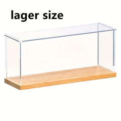 Solid Wood Base Display Box for Collectibles