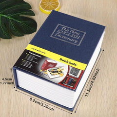 Hidden Dictionary Safe with Password Money Stash & Book Storage