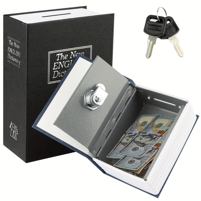 Hidden Dictionary Safe with Password Money Stash & Book Storage