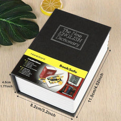 Hidden Dictionary Safe with Password Money Stash & Book Storage