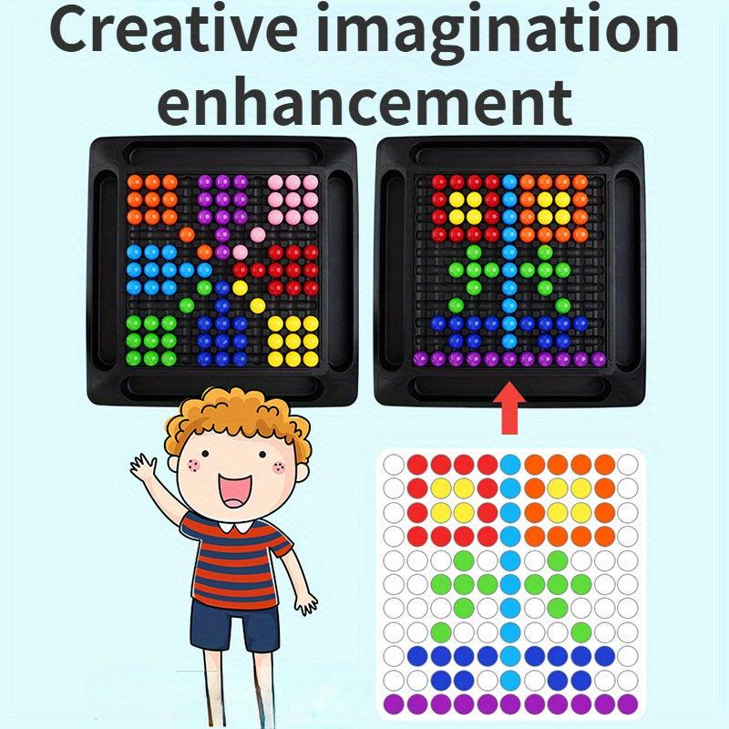 Rainbow Checkerboard Game Educational Interactive Board Game