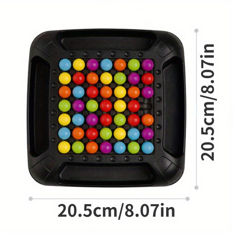 Rainbow Checkerboard Game Educational Interactive Board Game