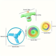 4pcs Set Unique Gyroscope Toys Outdoor Halloween Christmas Birthday
