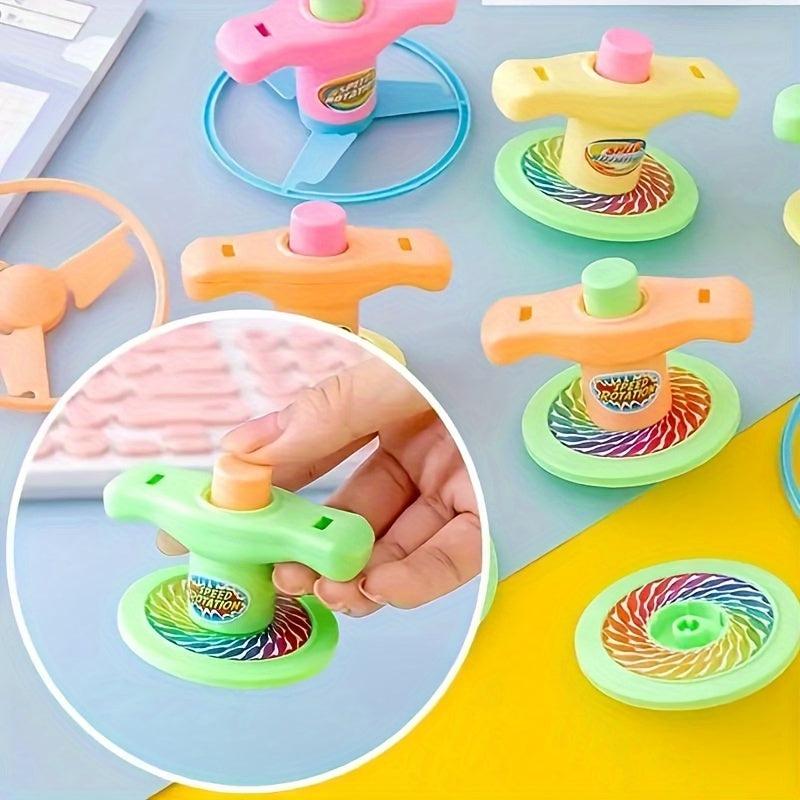 4pcs Set Unique Gyroscope Toys Outdoor Halloween Christmas Birthday