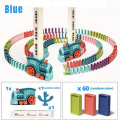 60pcs Domino Train Christmas Toy Set with Light