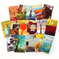 70pcs Story Oracle Cards with Guidebook Portable Christmas Tarot Card Game