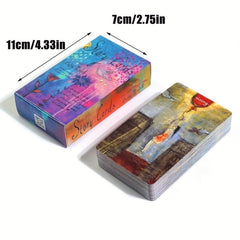 70pcs Story Oracle Cards with Guidebook Portable Christmas Tarot Card Game