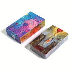 70pcs Story Oracle Cards with Guidebook Portable Christmas Tarot Card Game