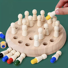Wooden Memory Chess Parent-child Interactive Fun Games
