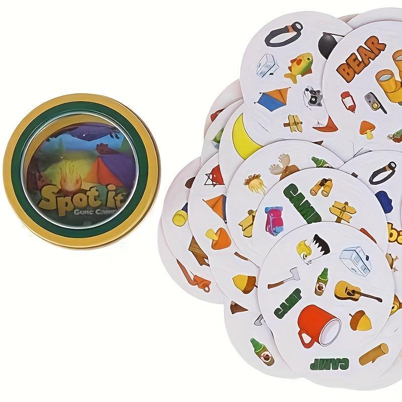 Spot Camping Game Card for Outdoor Fun