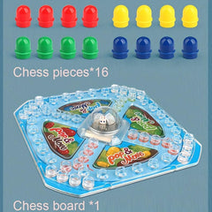 Interactive Flying Chess Board Game with Parent-child Puzzle
