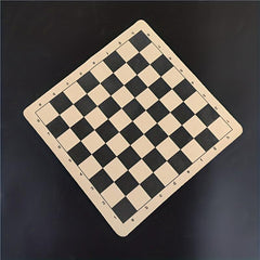 10 63in Int'l Chess Board Foldable Leather Fleece Material Checker