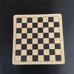 10 63in Int'l Chess Board Foldable Leather Fleece Material Checker