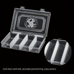 60pcs 41mm Coin Storage Box w/ Adjustable Inner Pad Set Souvenir Foreign Collect