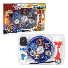 XD168 1 Burst Gyroscope Toy Combat Disc Set 4 in 1 Handle Launcher