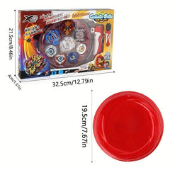 XD168 1 Burst Gyroscope Toy Combat Disc Set 4 in 1 Handle Launcher