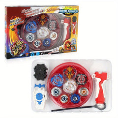 XD168 1 Burst Gyroscope Toy Combat Disc Set 4 in 1 Handle Launcher