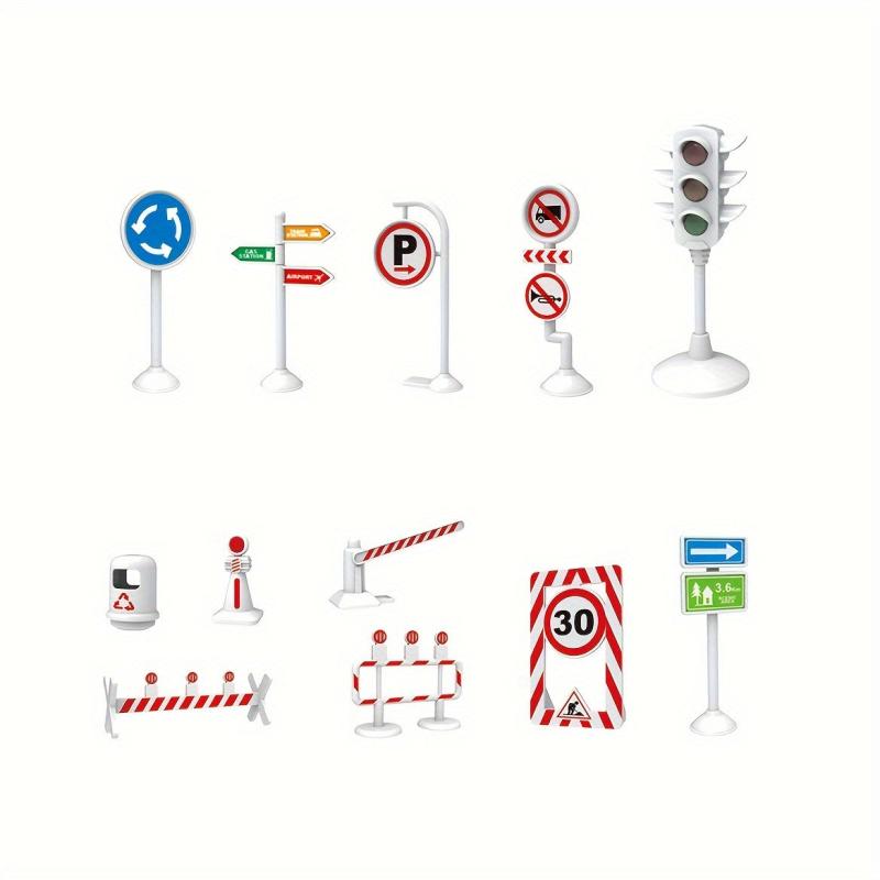 Game Mat And Traffic Sign Parking With Car Model City Construction Toys