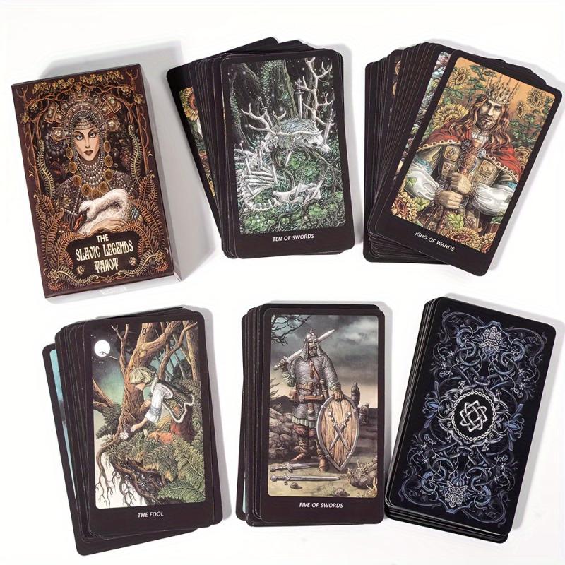 Slavic Legends Tarot Vintage Style Patterned Deck Cards