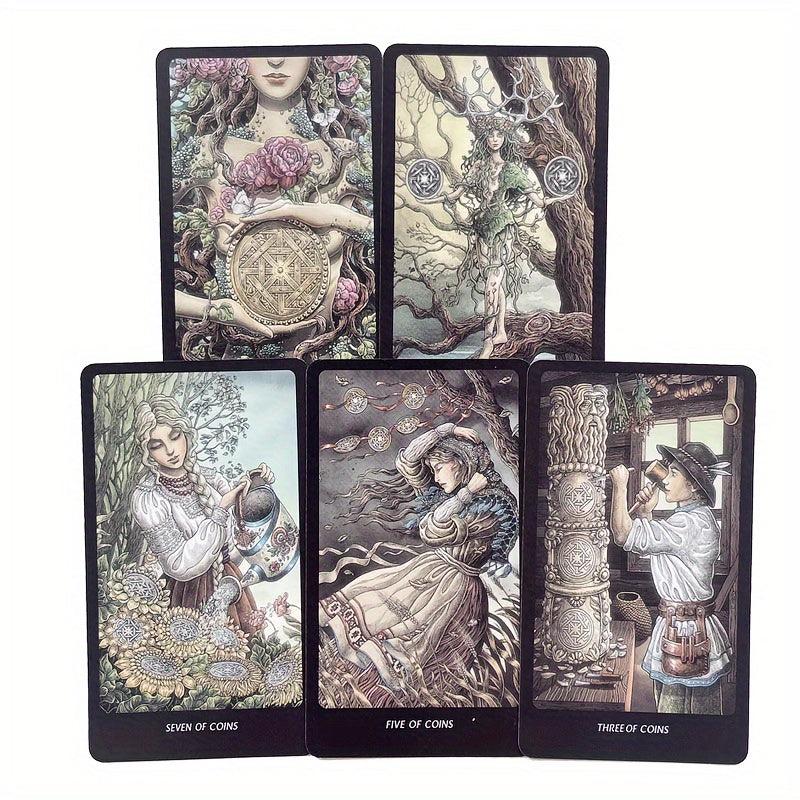 Slavic Legends Tarot Vintage Style Patterned Deck Cards