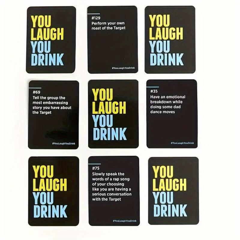 You Laugh You Drink Drinking Game Family Gathering Fun Party Board Games
