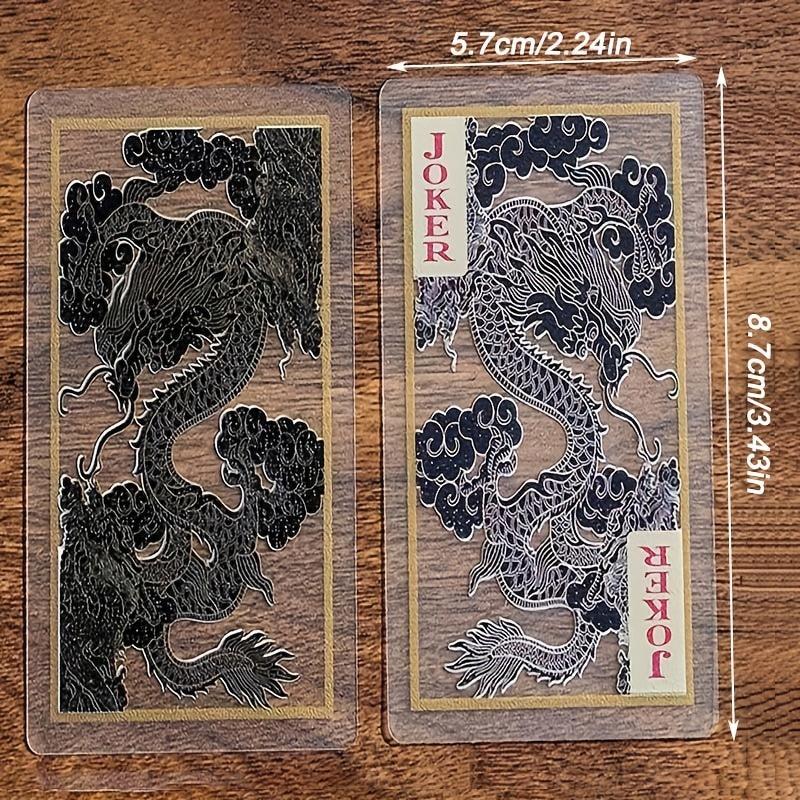 Transparent PVC Waterproof Playing Cards for Home Party Travel Table Games