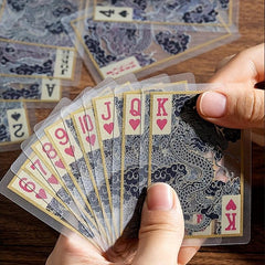 Transparent PVC Waterproof Playing Cards for Home Party Travel Table Games