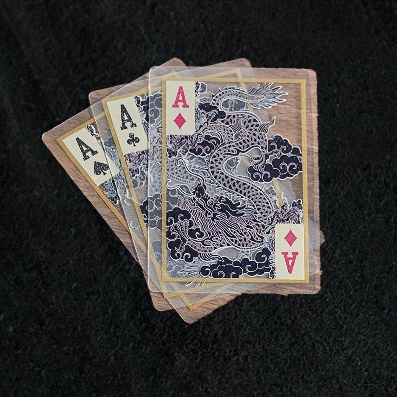 Transparent PVC Waterproof Playing Cards for Home Party Travel Table Games