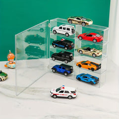 1pc Toy Car Model Display Stand Transparent Storage Box