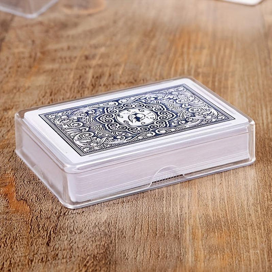 Clear Plastic Playing Card Deck Box Holder NO Cards