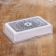 Clear Plastic Playing Card Deck Box Holder NO Cards