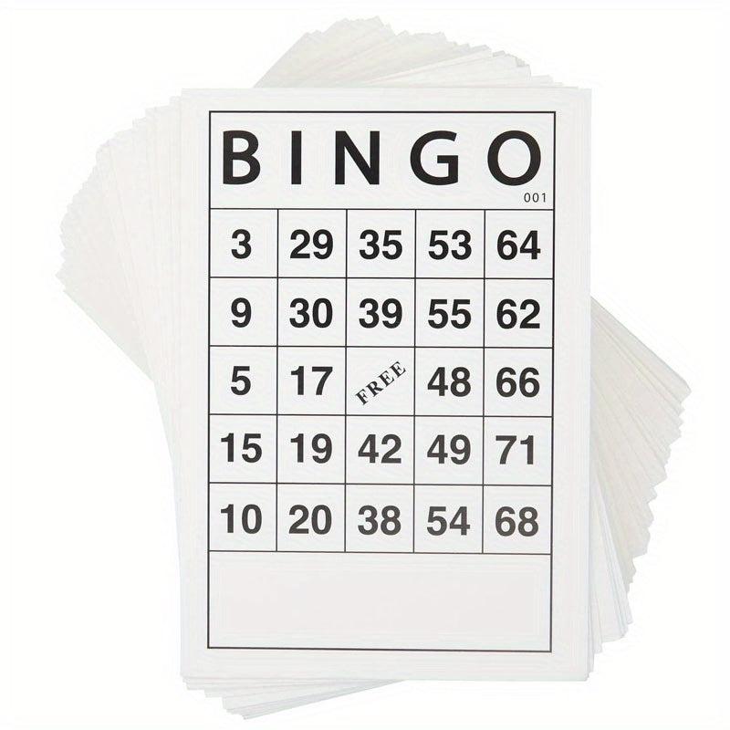 60 Reusable Bingo Cards for Kids & Adults - Ideal for Parties & Events