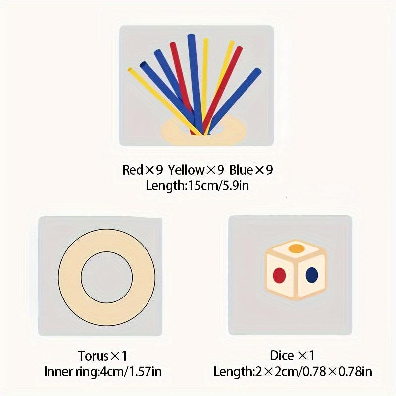 Wooden Stick Toys for Family Balance and Patience Training