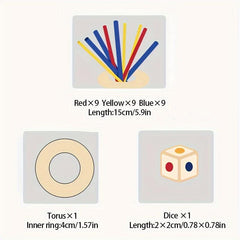 Wooden Stick Toys for Family Balance and Patience Training