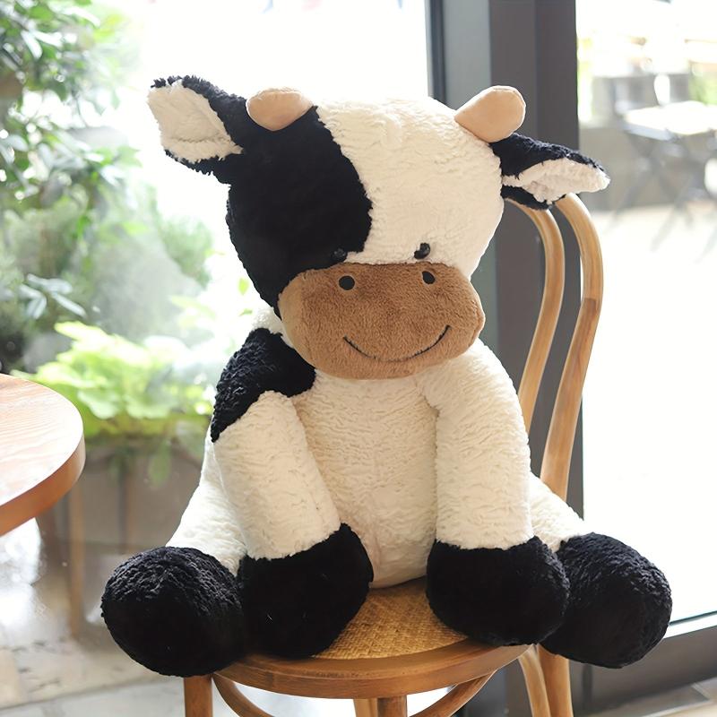 Cute 9in Sitting Cow Plush Toy - Ideal Birthday Gift for Kids