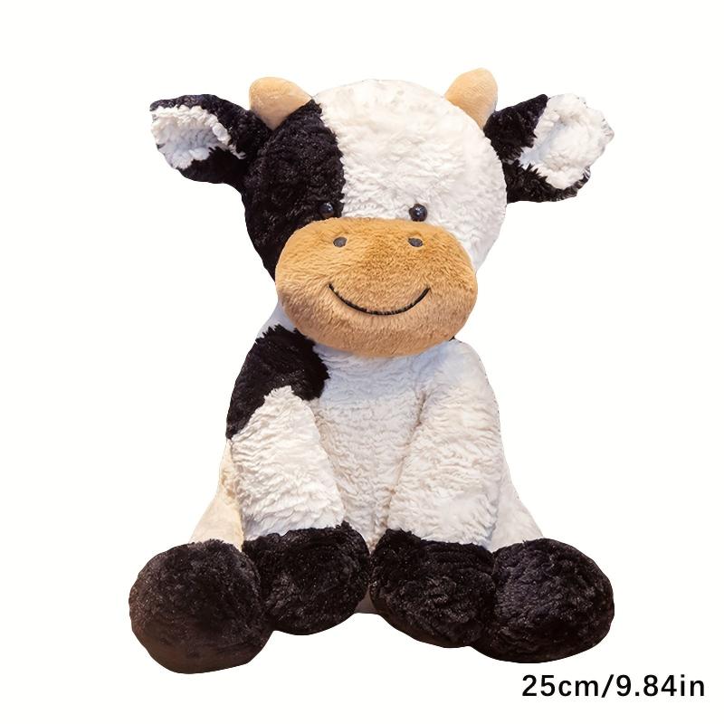 Cute 9in Sitting Cow Plush Toy - Ideal Birthday Gift for Kids