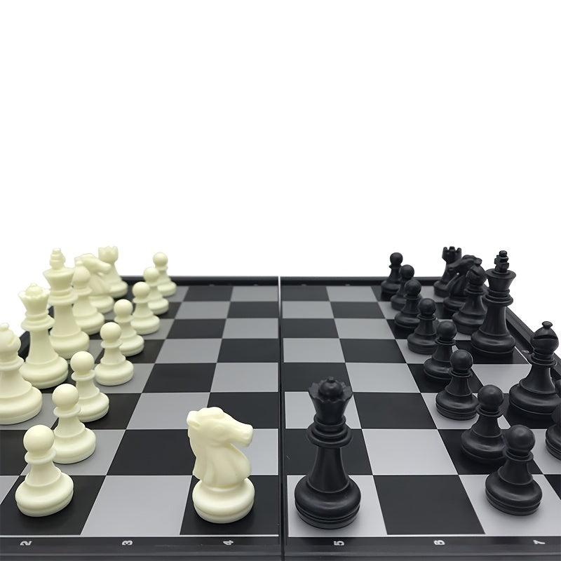 Magnetic Chess & Checkers Board Game