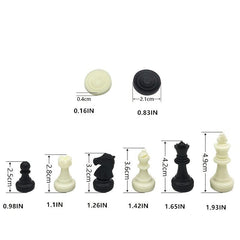Magnetic Chess & Checkers Board Game